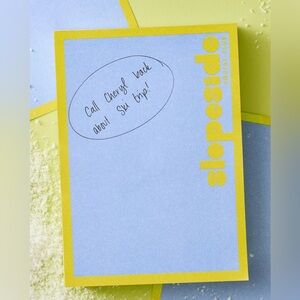New! Anthropologie Apres Ski Chunky Note Pad in Slopeside.
